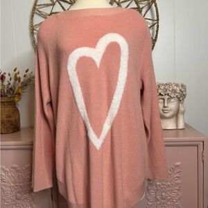 Kate &‎ Sam XXL Pink Heart Sweater